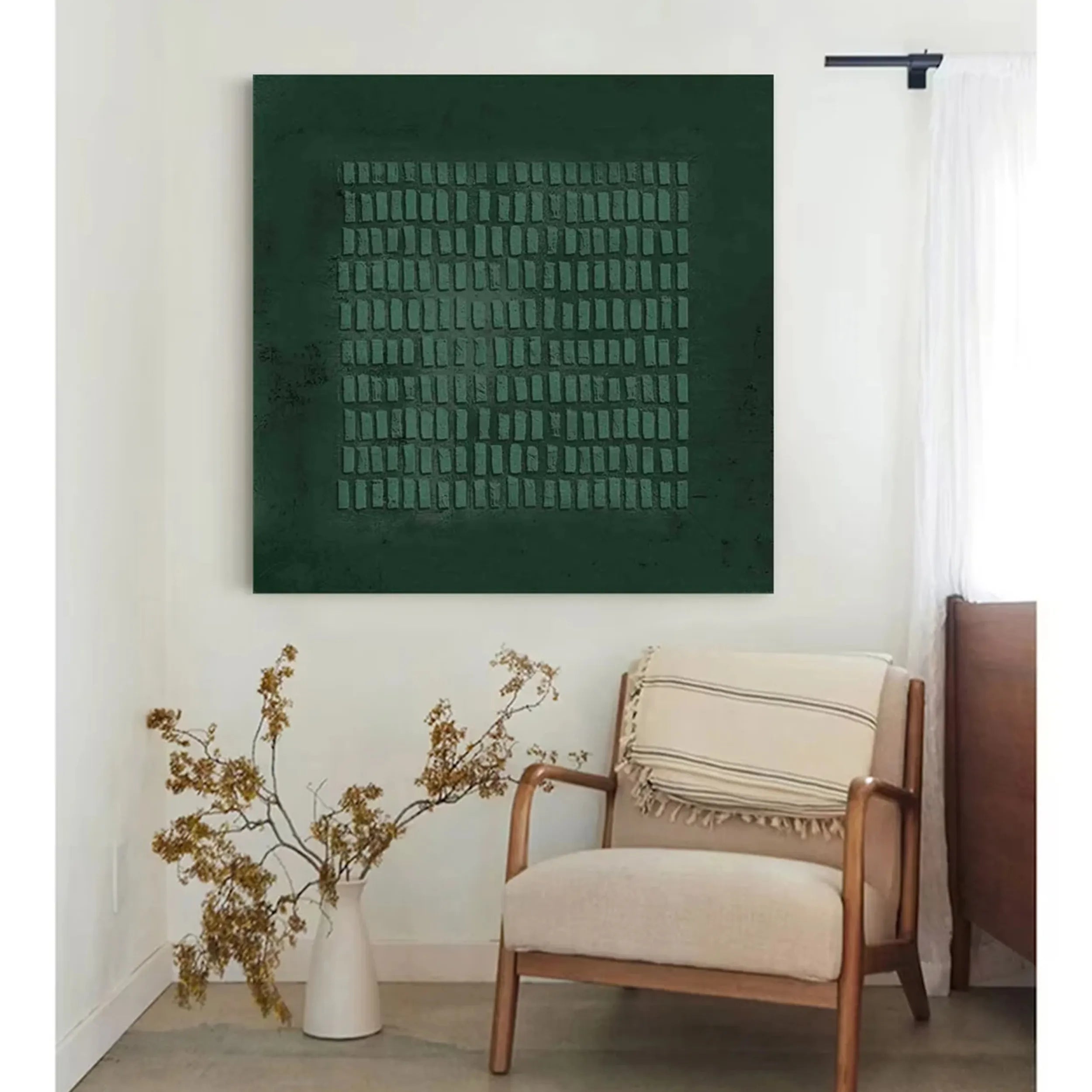 Blue & Green Abstract Wall Art Print #BG066 - Modern Home Decor for Living Room, Bedroom & Office