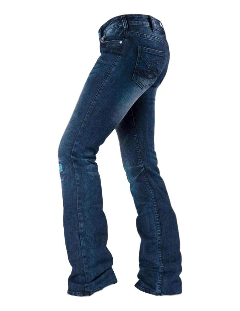 Cowgirl Tuff Western Denim Jeans for Women - Serape Soul Dark Wash JSERSO | Comfortable & Stylish Cowgirl Jeans for Rodeo, Riding & Everyday Western Wear