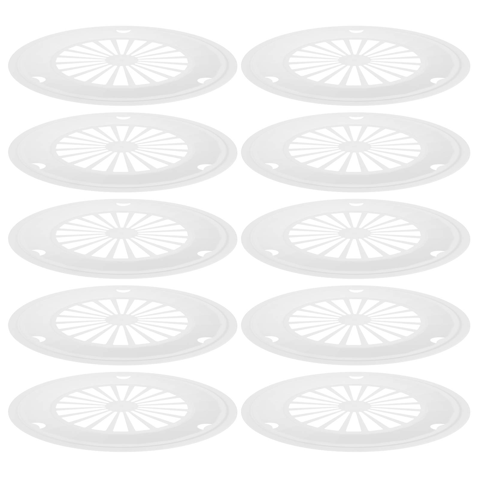 DOITOOL 10-Pack Reusable Plastic BBQ Paper Plate Holders - Durable Dinner Plates & Baking Trays for Outdoor Picnics, Parties, Camping & Barbecues