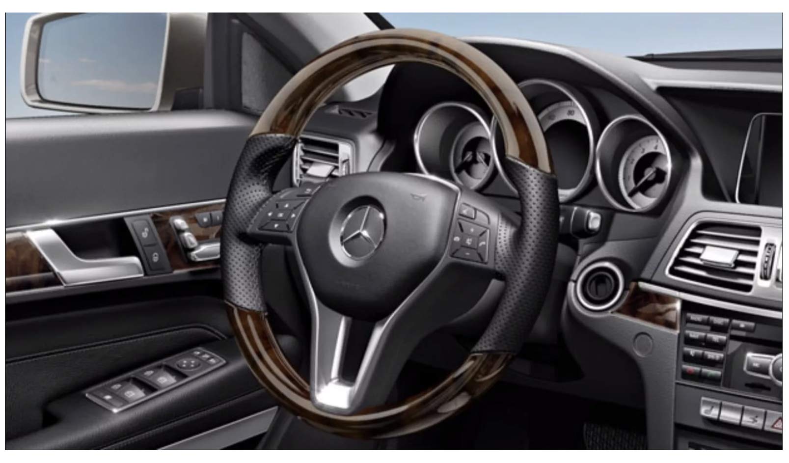 Mercedes E-Class & GL Steering Wheel Button Repair Kit - Fits E350 E550 M350 GL350 (2009-2015) | Fix Peeling Buttons | DIY Decal Overlay Solution for Luxury Car Interior Maintenance