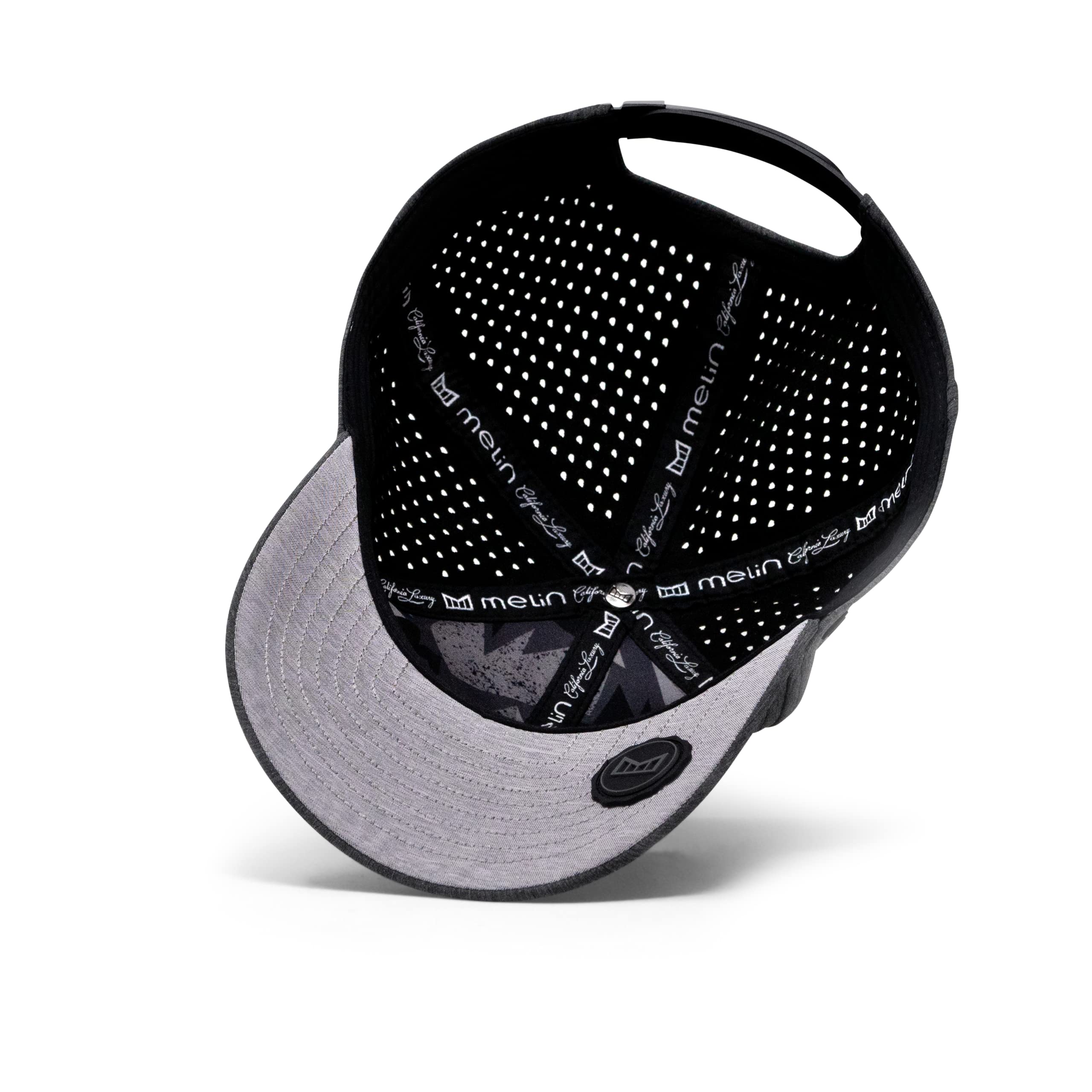 **Melin A-Game Hydro Performance Snapback Hat - Water-Resistant Baseball Cap for Men & Women - Ideal for Golf, Running, Workouts & Outdoor Activities**
