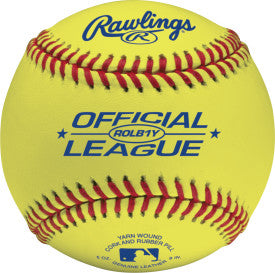 Rawlings ROLB1Y Official Practice Baseballs - 12 Pack Yellow Training Balls for Baseball Practice, Pitching & Fielding Drills - Durable Leather Cover for Youth & Adult Players
