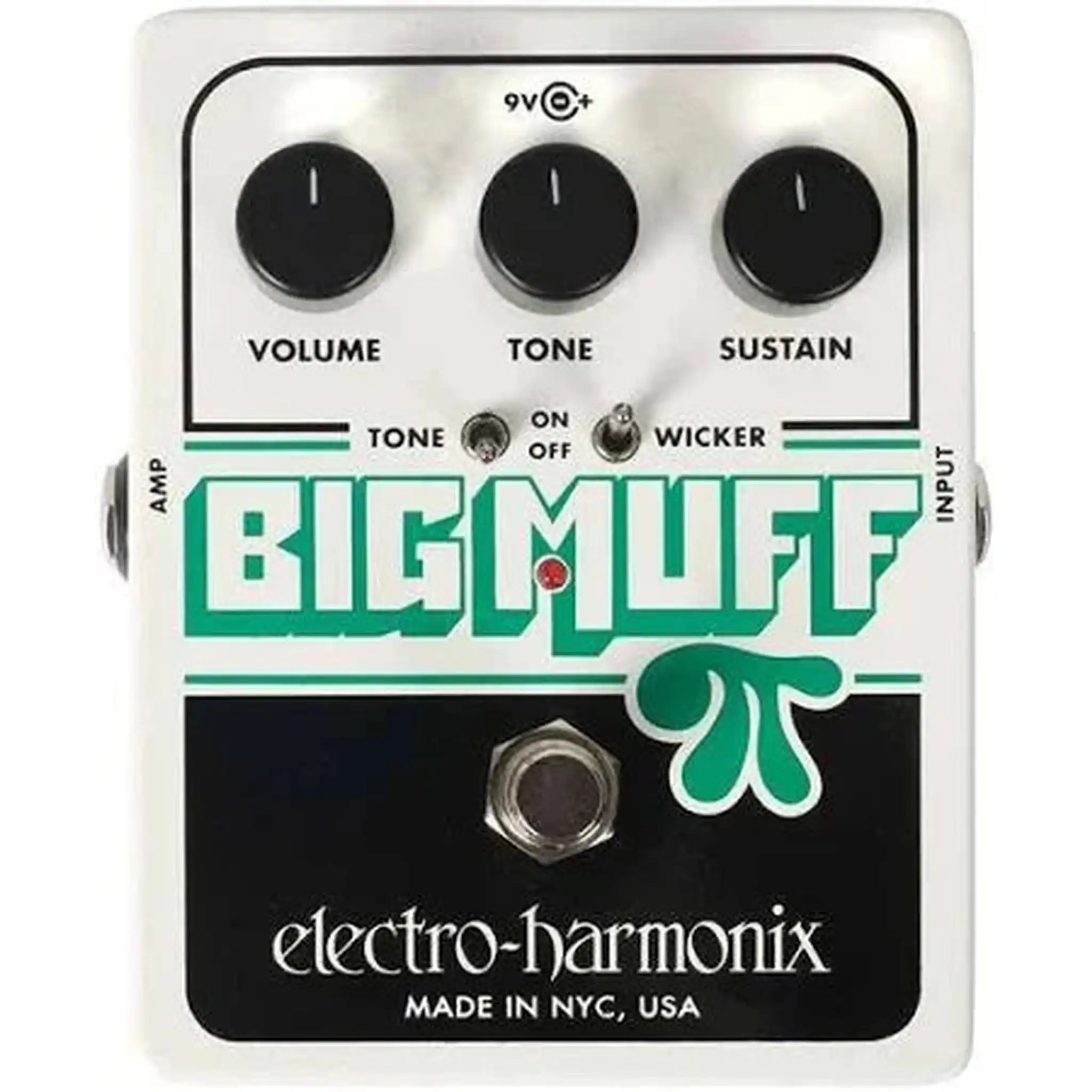 Electro Harmonix Big Muff Pi with Tone Wicker - Guitar Distortion/Sustainer Effects Pedal for Rock, Blues & Metal | Stage & Studio Use