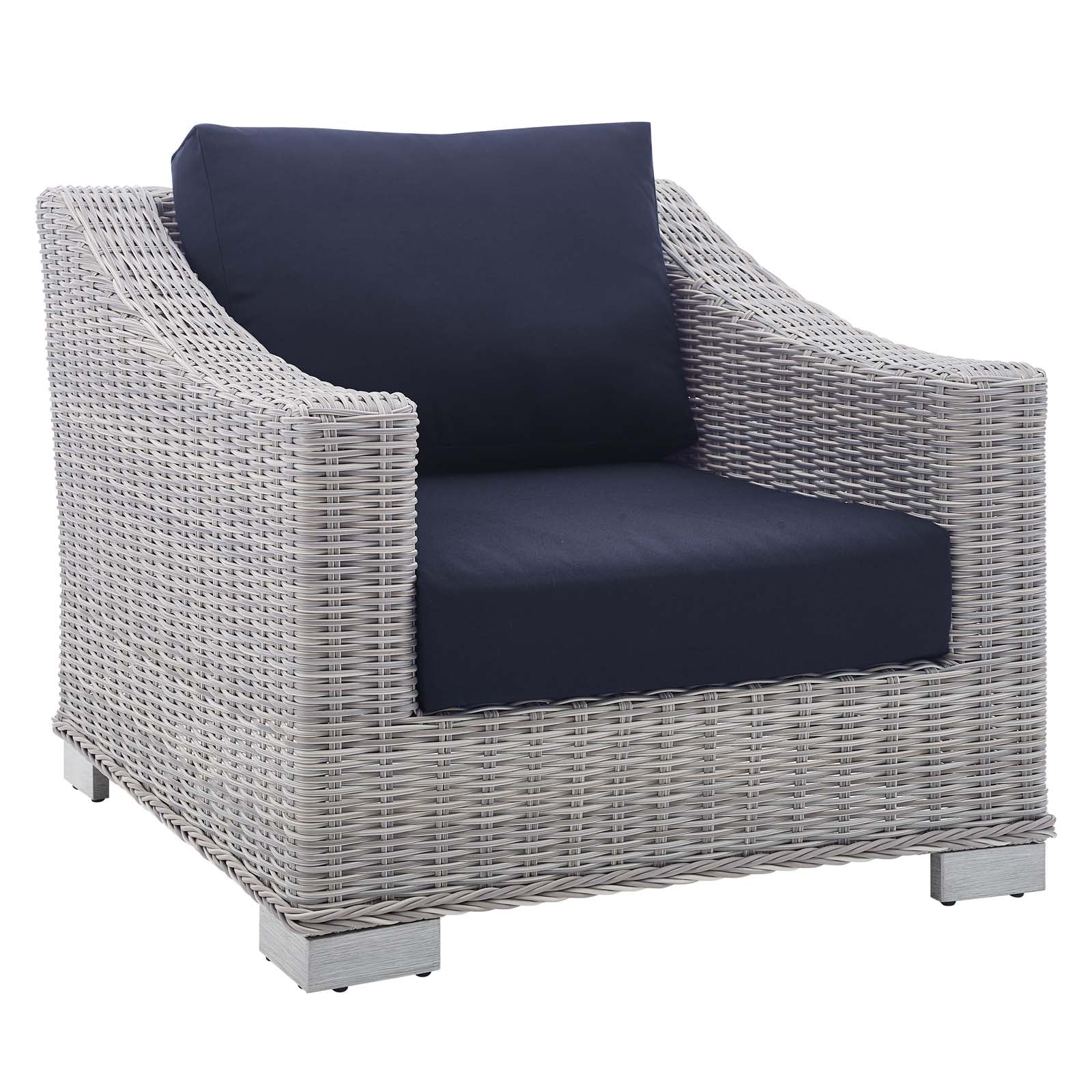 Conway Sunbrella® 7-Piece Outdoor Patio Sectional Sofa Set - All-Weather Wicker Rattan Furniture for Backyard, Poolside & Garden Relaxation