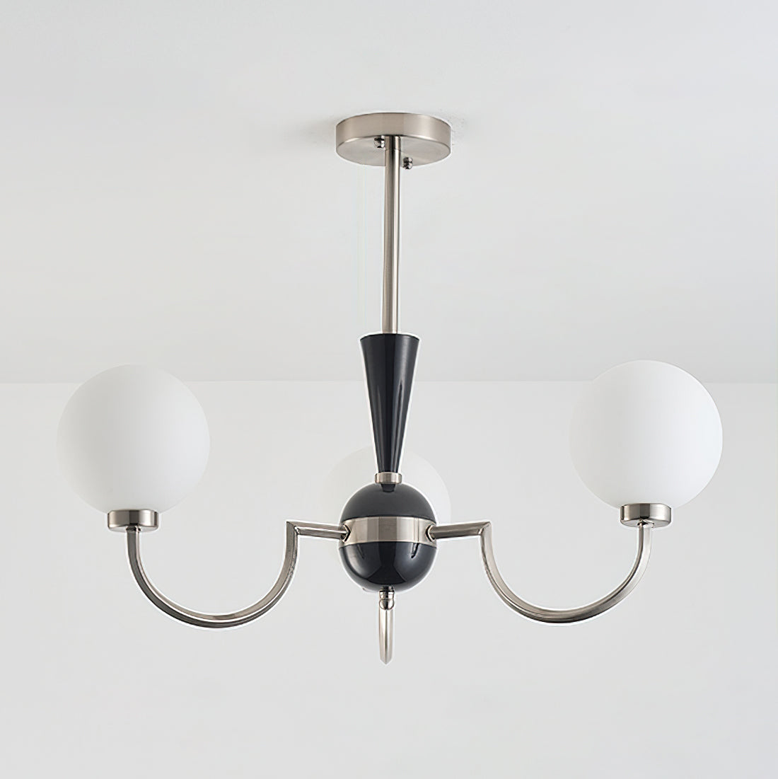 Alana Globe Chandelier - Modern Crystal Glass Ceiling Light Fixture for Dining Room, Bedroom & Living Room | Elegant Home Decor Lighting for Wedding, Restaurant & Office