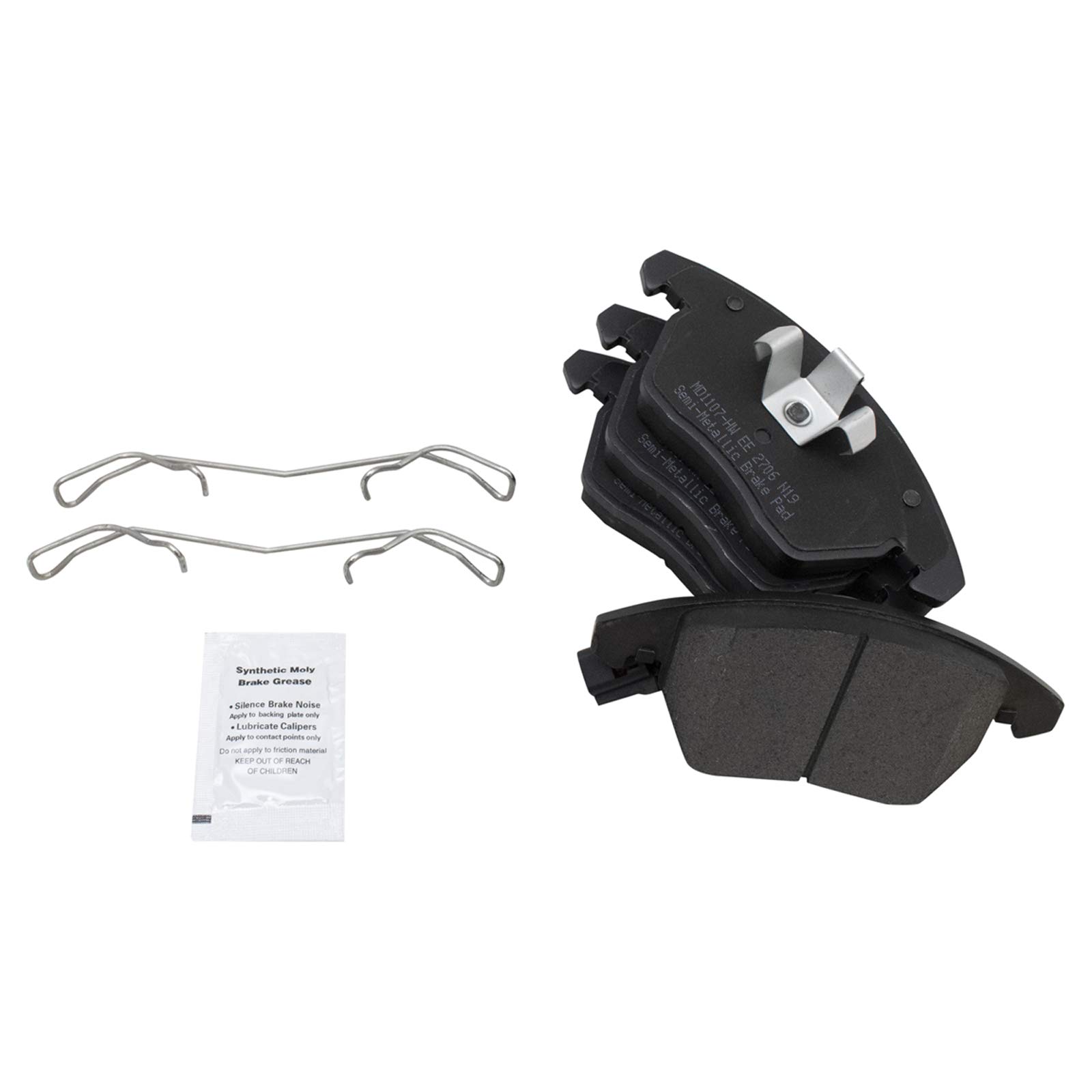 Premium TRQ Front Brake Pad & Rotor Kit - Semi-Metallic Vented G-Coated Brake Caliper Set for 2009-2011 Audi A3 Quattro - Perfect for City Driving & Performance Upgrades