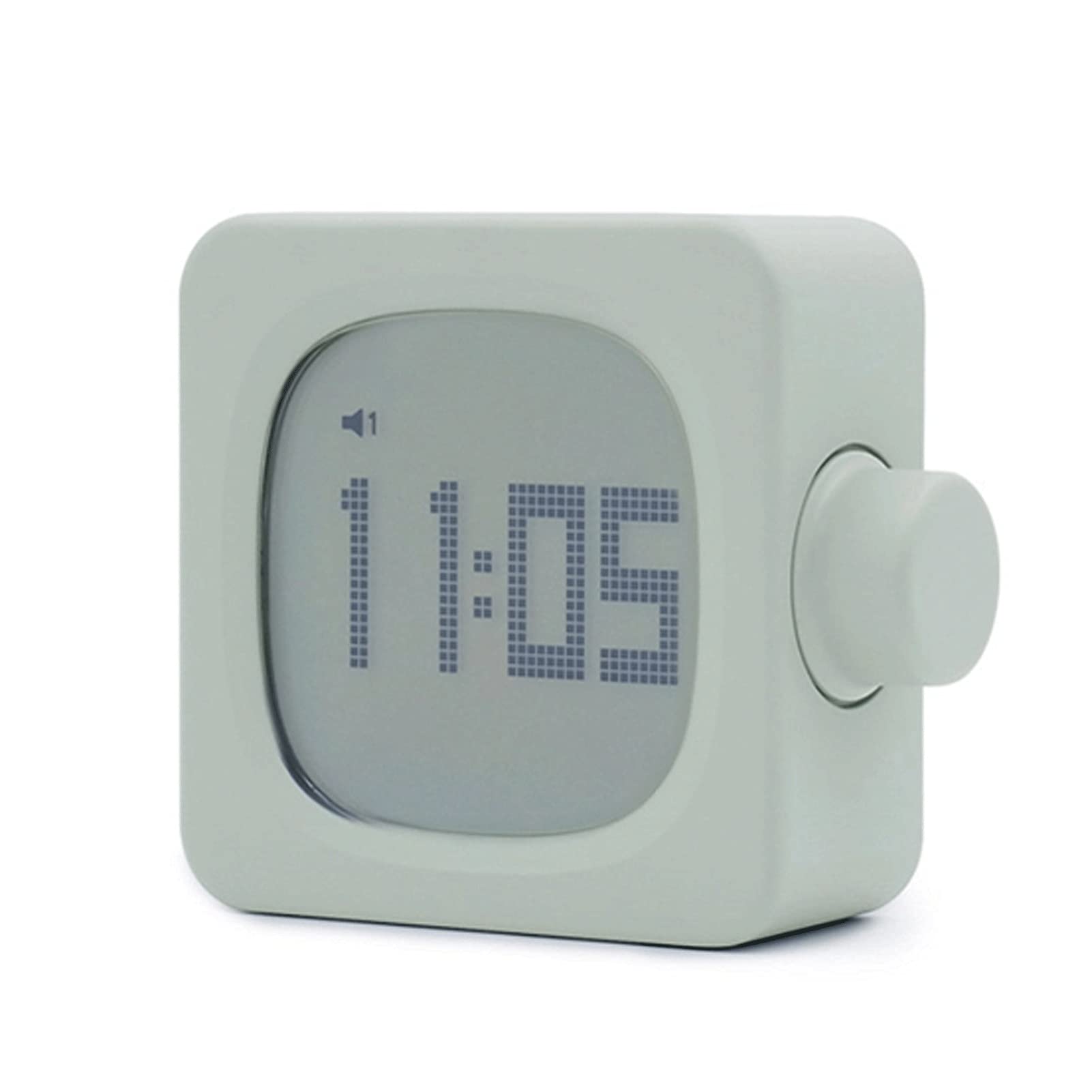 MuslimStreet Digital Alarm Clock with LED Mirror Display, USB Charging Ports, Snooze Function & Auto Brightness - Modern Desk/Wall Clock for Bedroom, Living Room, Office (Green) | Perfect for Nightstands, Home Decor & Gift Giving
