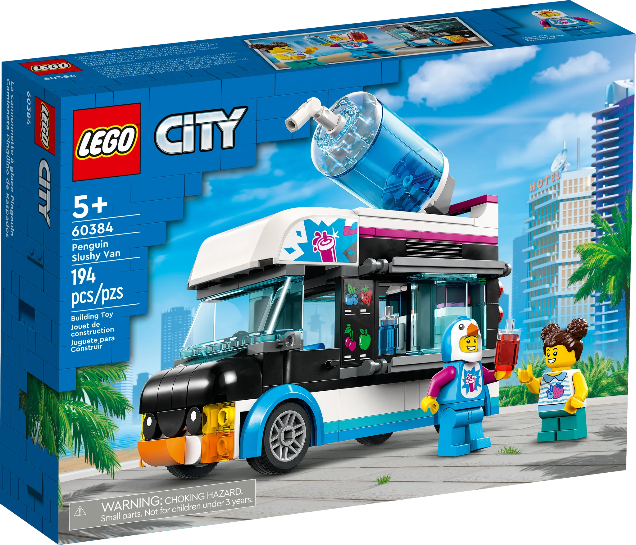 LEGO® City Penguin Slushy Van Toy Building Set - 60253 | Fun Pretend Play for Kids Ages 5+ | Perfect for Creative Playtime & Birthday Gifts