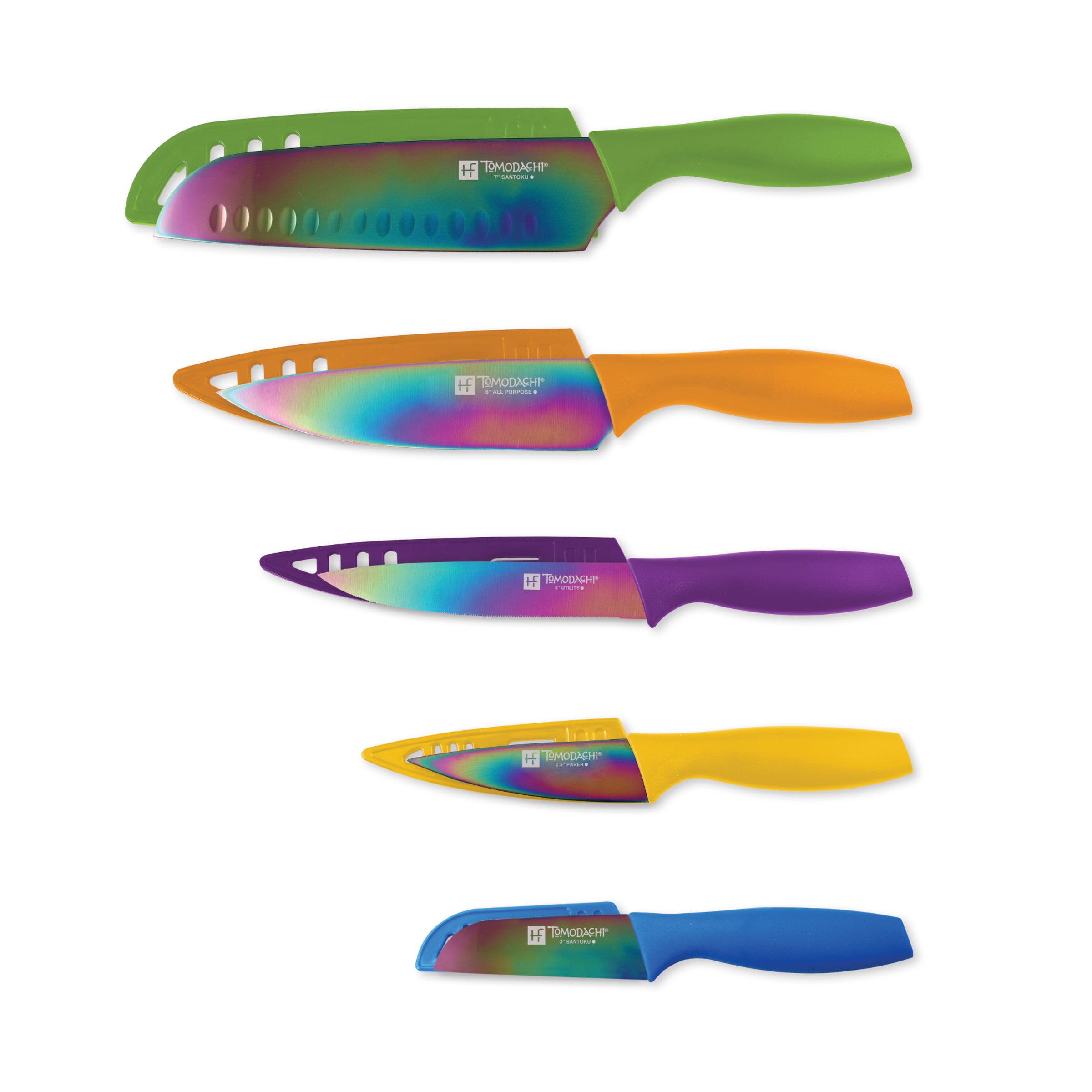 Premium Tomodachi Titanium 10-Piece Cutlery Set - Lightweight Durable Knife Fork Spoon Set for Camping, Hiking & Outdoor Adventures