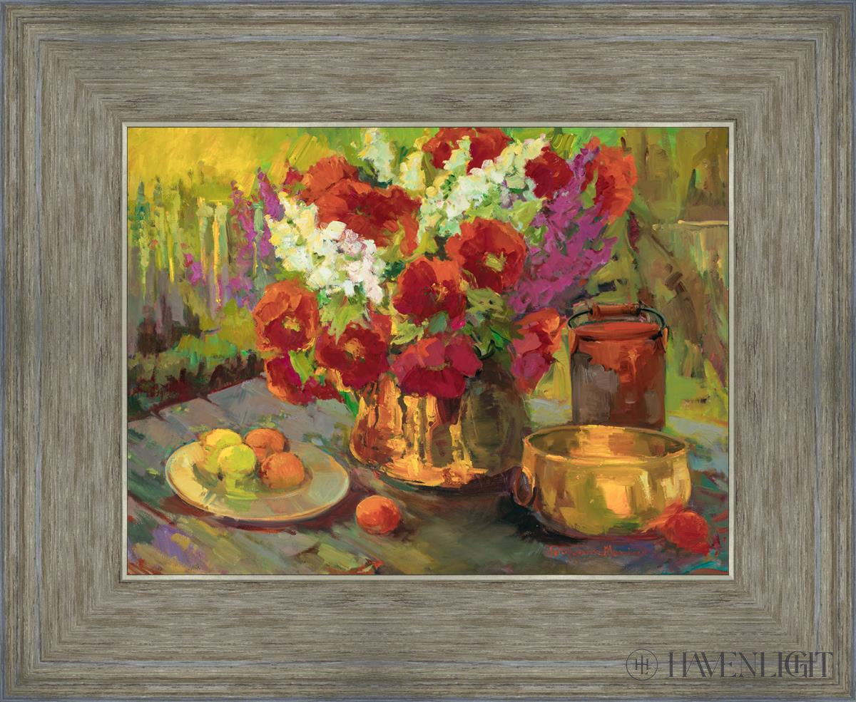 Premium Copper & Brass Poppy Flower Decor - Elegant Home & Garden Decoration for Wall, Table, or Outdoor Spaces