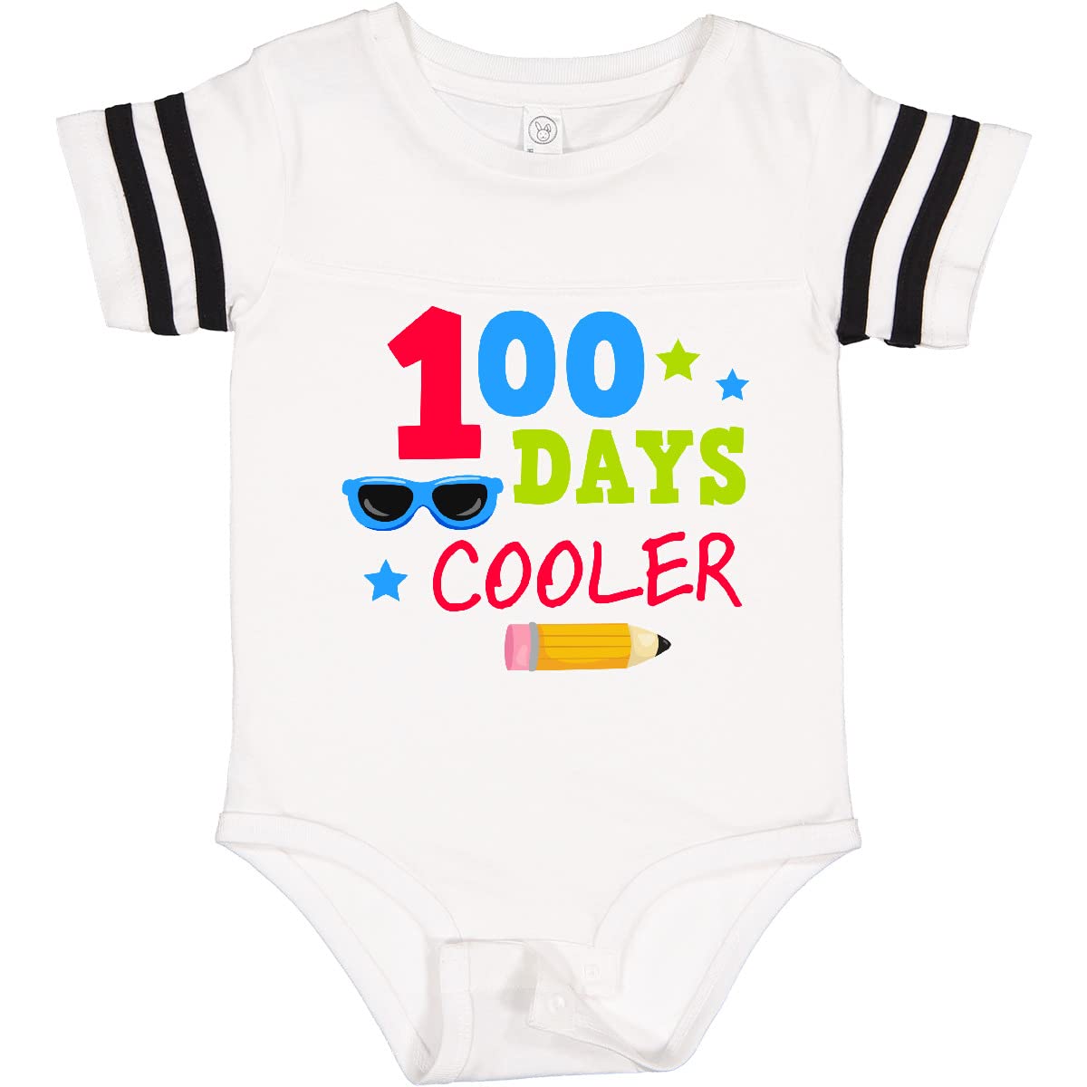 Inktastic 100 Days Cooler Red Baby Bodysuit - Soft Cotton Onesie for Newborns & Infants - Perfect for 100 Days Celebration, Photo Shoots & Everyday Wear