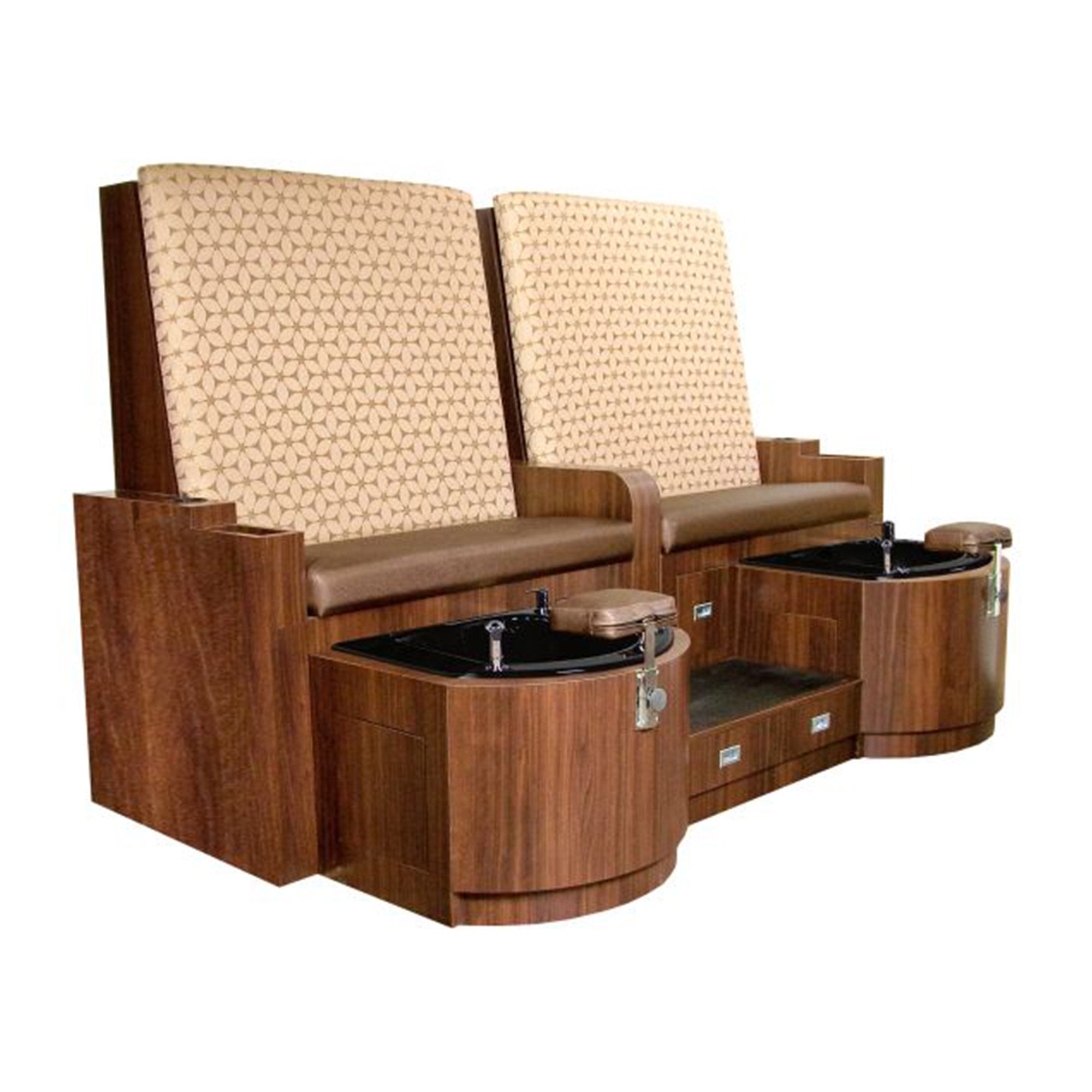 Professional Double Pedicure Unit with Adjustable Height - Perfect for Nail Salons, Spas & Home Use