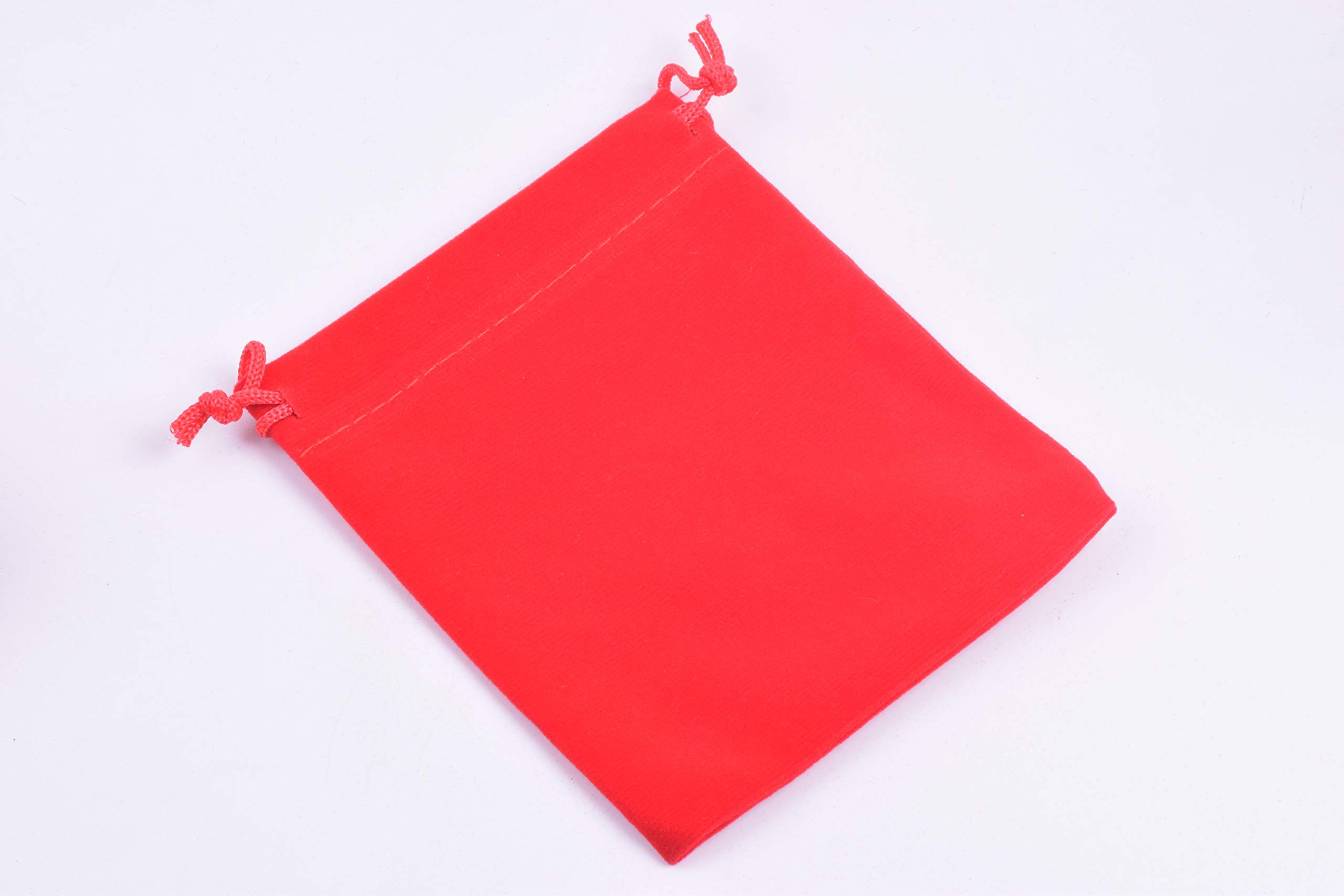Sansam 25pcs Red Velvet Drawstring Bags for Jewelry Storage, Wedding Favors, Party Gifts, Candy Bags - 4.8x6.0 Inches - Perfect for Bridal Showers, Birthday Parties & Holiday Gift Wrapping