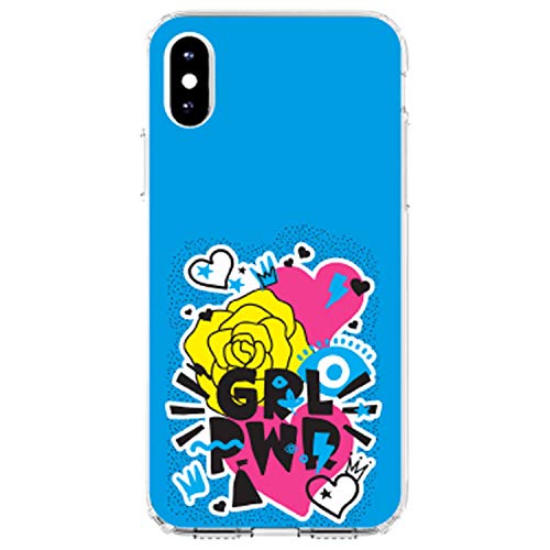 Girl Power - GRL PWR - Blue, Pink, Yellow On Clear Case