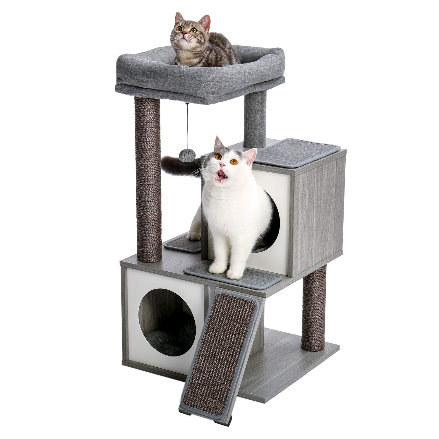 Lamerge Cat Tree Tower for Indoor Cats Play & Rest