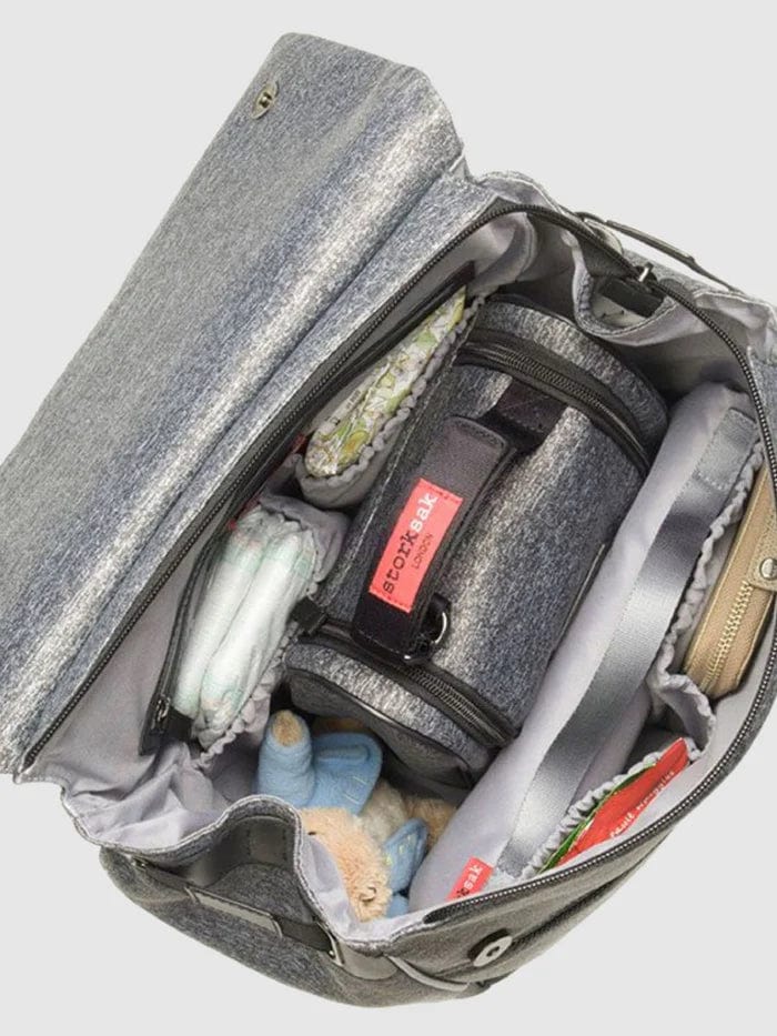 Storksak St James Scuba Changing Bag - Premium Diaper Bag for Moms, Waterproof & Stylish Baby Essentials Organizer - Perfect for Travel, Shopping & Daily Outings with Baby