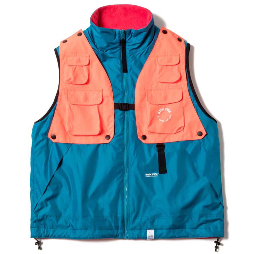 MagicStick Detachable 3-Way Low-V Neck Vest for Women - Blue | Convertible Layering Piece for Work, Travel & Casual Outfits