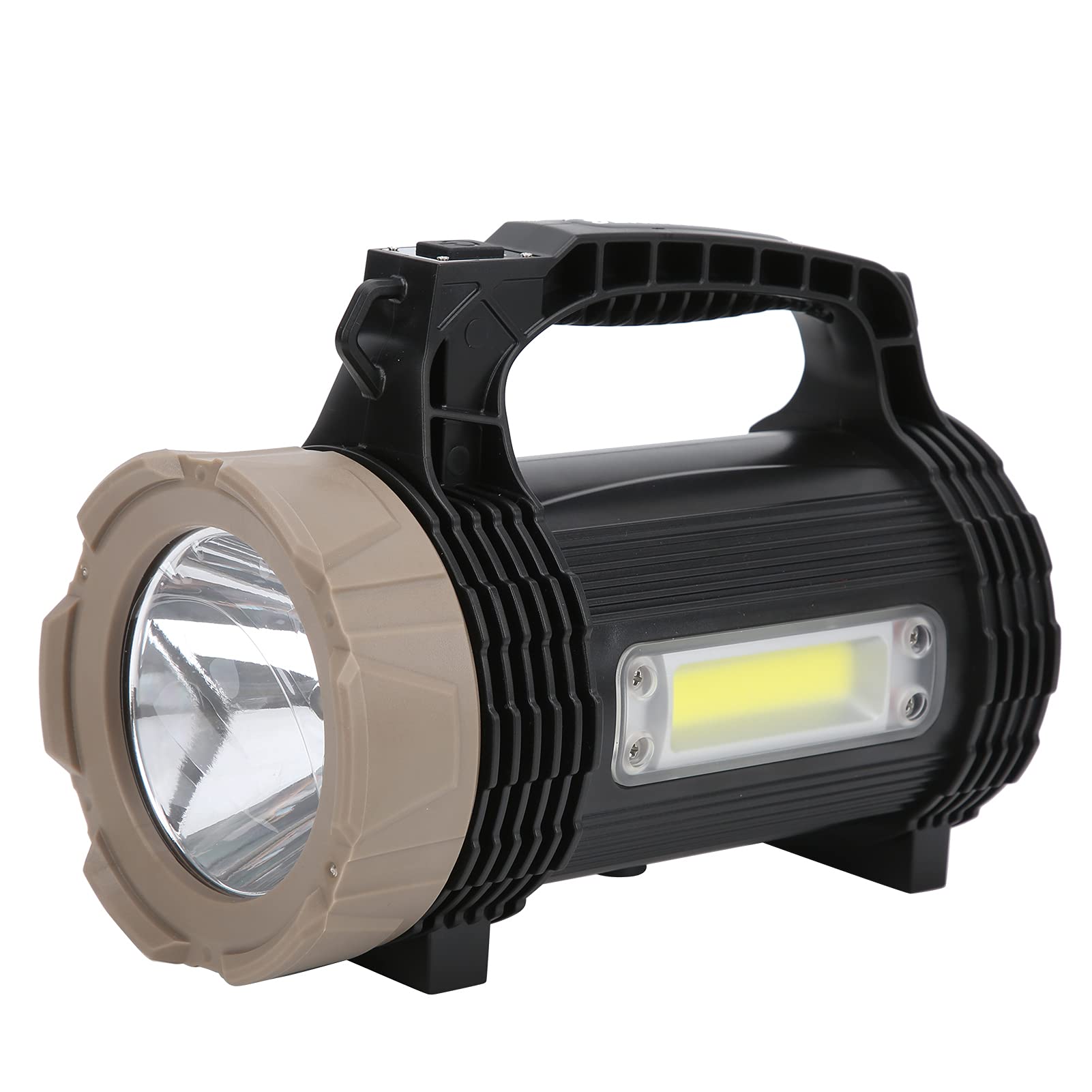 Multipurpose USB Rechargeable LED Searchlight - Bright Camping, Hiking & Emergency Flashlight for Outdoor Adventures, Power Outages & Survival Kits