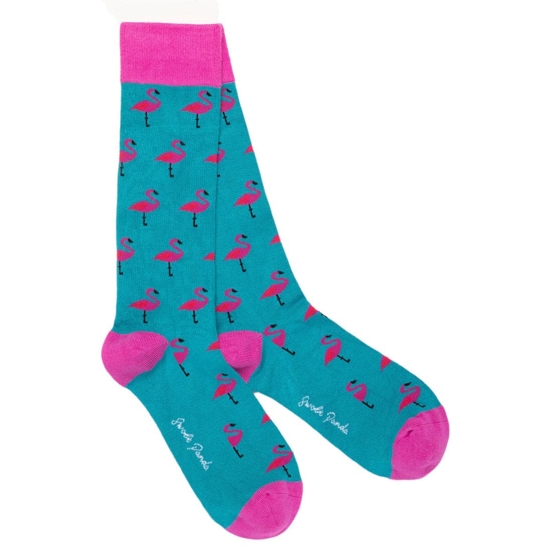 Premium Flamingo Print Bamboo Socks with Comfort Cuff - Soft & Breathable for Women & Men - Perfect for Casual Wear, Gifts, and Everyday Comfort