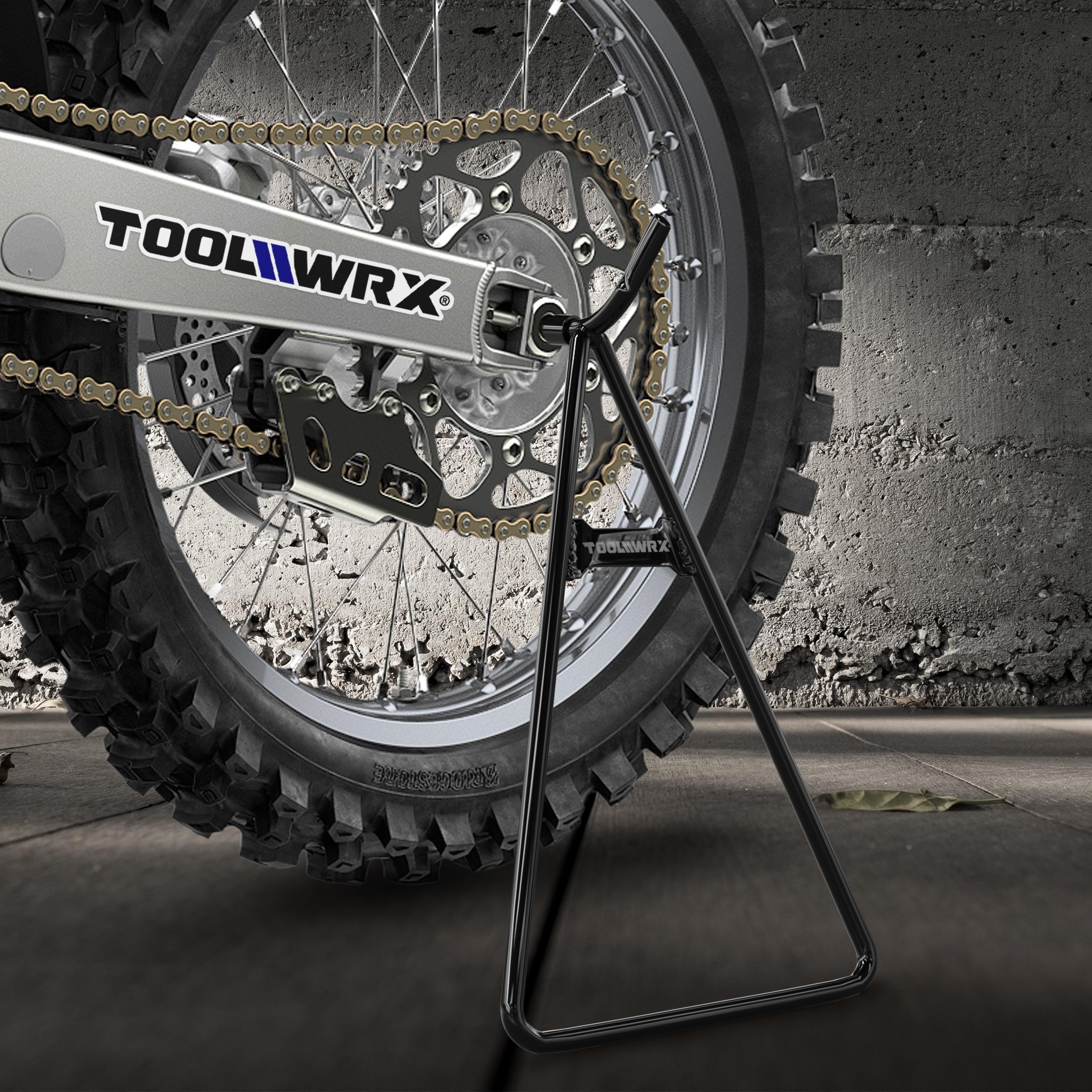 Heavy Duty Universal Dirt Bike Stand - Triangle Motorcycle Kickstand Lift for 50-500cc Bikes, Rustproof & Lightweight Metal Dirtbike Accessories - Perfect for Garage Storage, Off-Road Maintenance & Motocross Racing