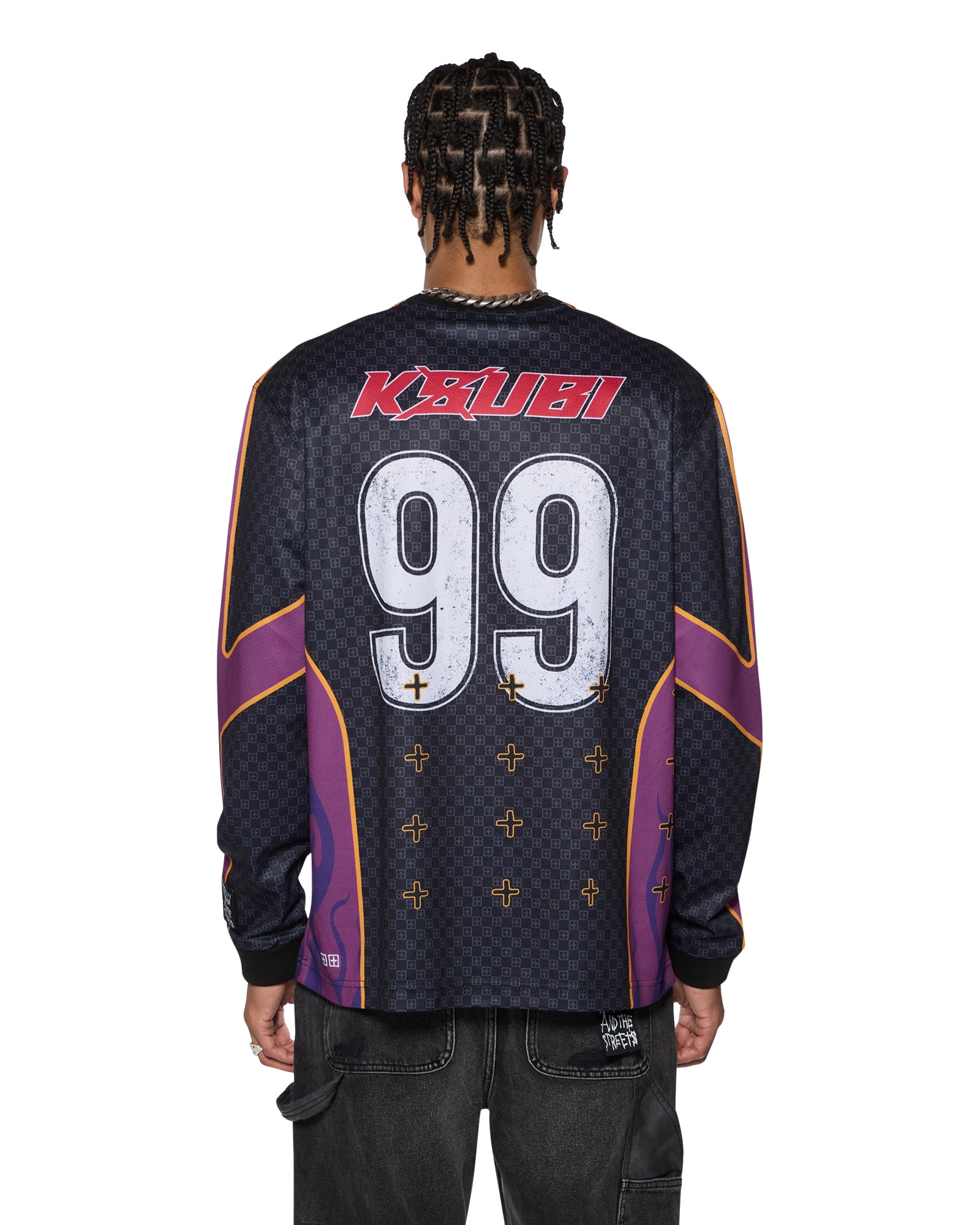 STINGER LS MOTO Jersey - Long Sleeve Motorcycle Riding Shirt for Men & Women - Breathable Multi-Color Motocross Gear for Off-Road Racing & Adventure Riding