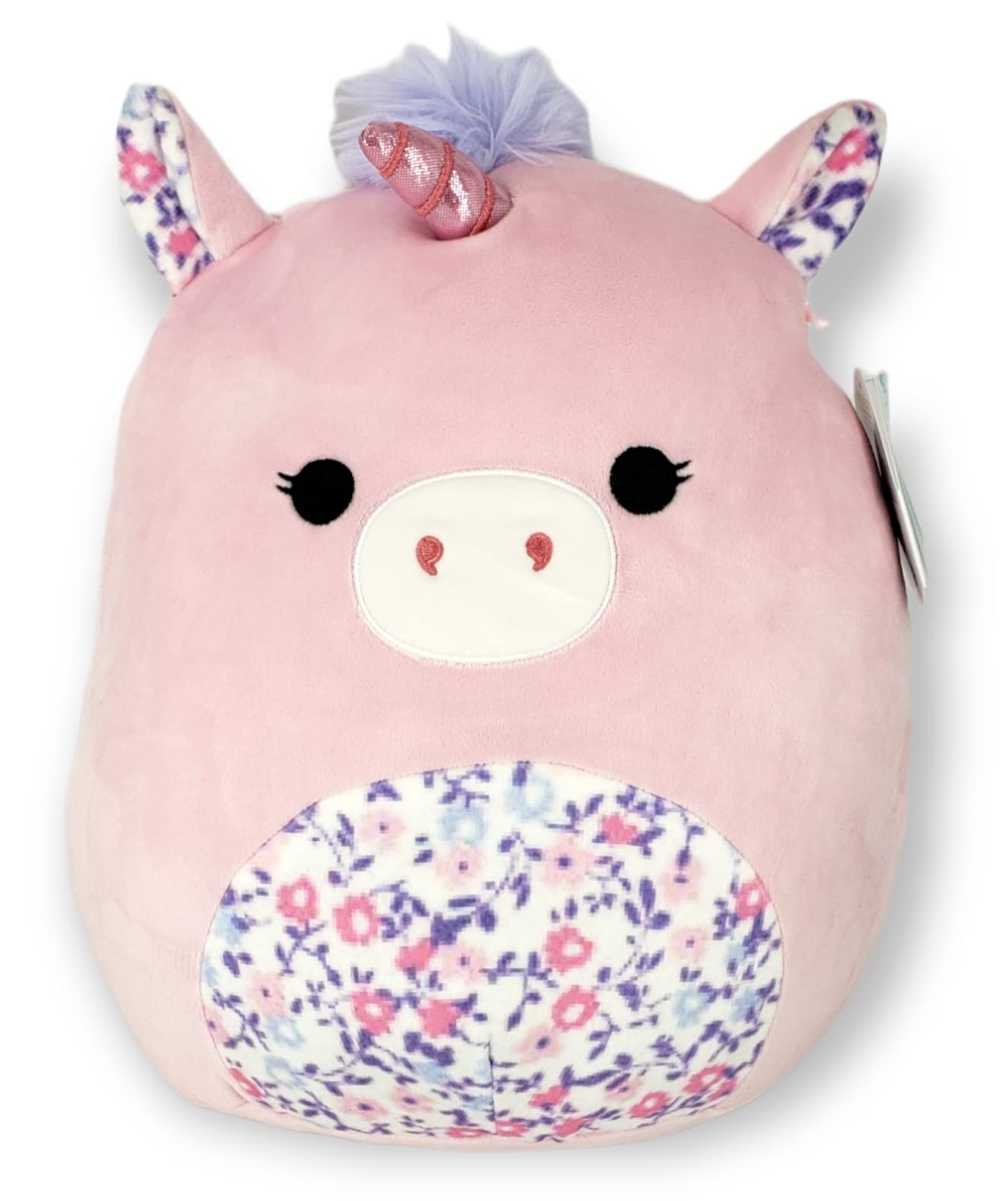 SQUISHMALLOW KellyToys 12 Inch (30cm) Mikah The Pink Unicorn Plush Toy - Ultra Soft Stuffed Animal Pillow from The Floral Squad - Perfect Birthday Gift for Kids, Girls & Collectors | Cute Room Decor, Sleep Companion & Stress Relief Plushie