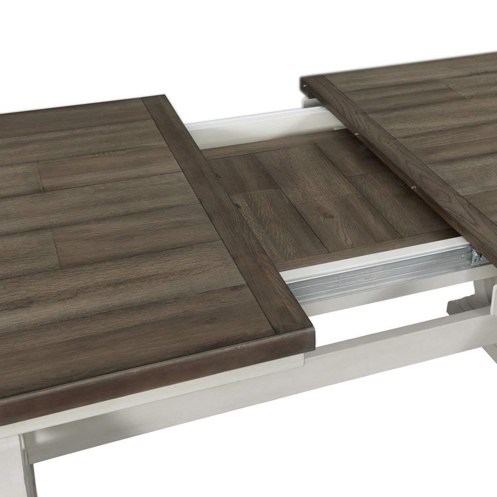 Intercon Drake 7-Piece Dining Table Set - Modern Wood Kitchen Table with 6 Chairs - Perfect for Family Meals, Dinner Parties & Small Spaces
