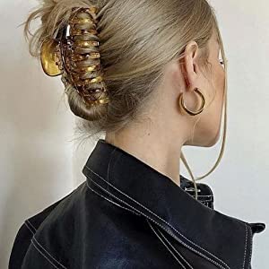 Starvis Large Matte Butterfly Hair Claw Clips for Women & Girls - 3 Pack Jumbo Hair Clamps, Banana Clips for Thick Hair - Perfect for Ponytails, Buns & Everyday Hairstyles