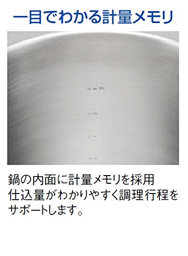 EBM Gastro 443 Stainless Steel 7.9-Inch (20 cm) Outer Wheel Pot - Commercial Kitchen Cookware for Restaurants & Catering | Perfect for Soup, Stew & Sauce Preparation