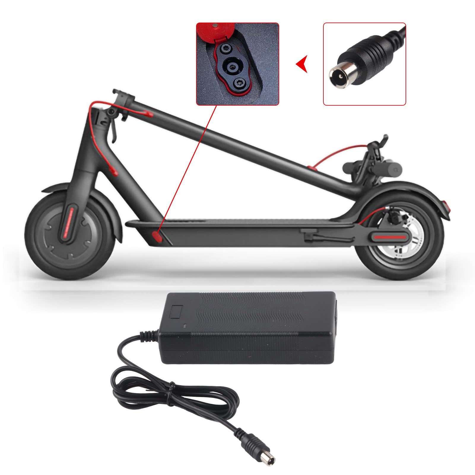 42V 2A Sports Mod Electric Scooter with Lithium Battery & LED Charging Indicator - Portable Balance Scooter for Commuting, Campus Travel & Outdoor Recreation