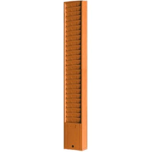 Metal Wall Mounted Time Card Holder Rack - Model 159 - Holds 25 Tall 9