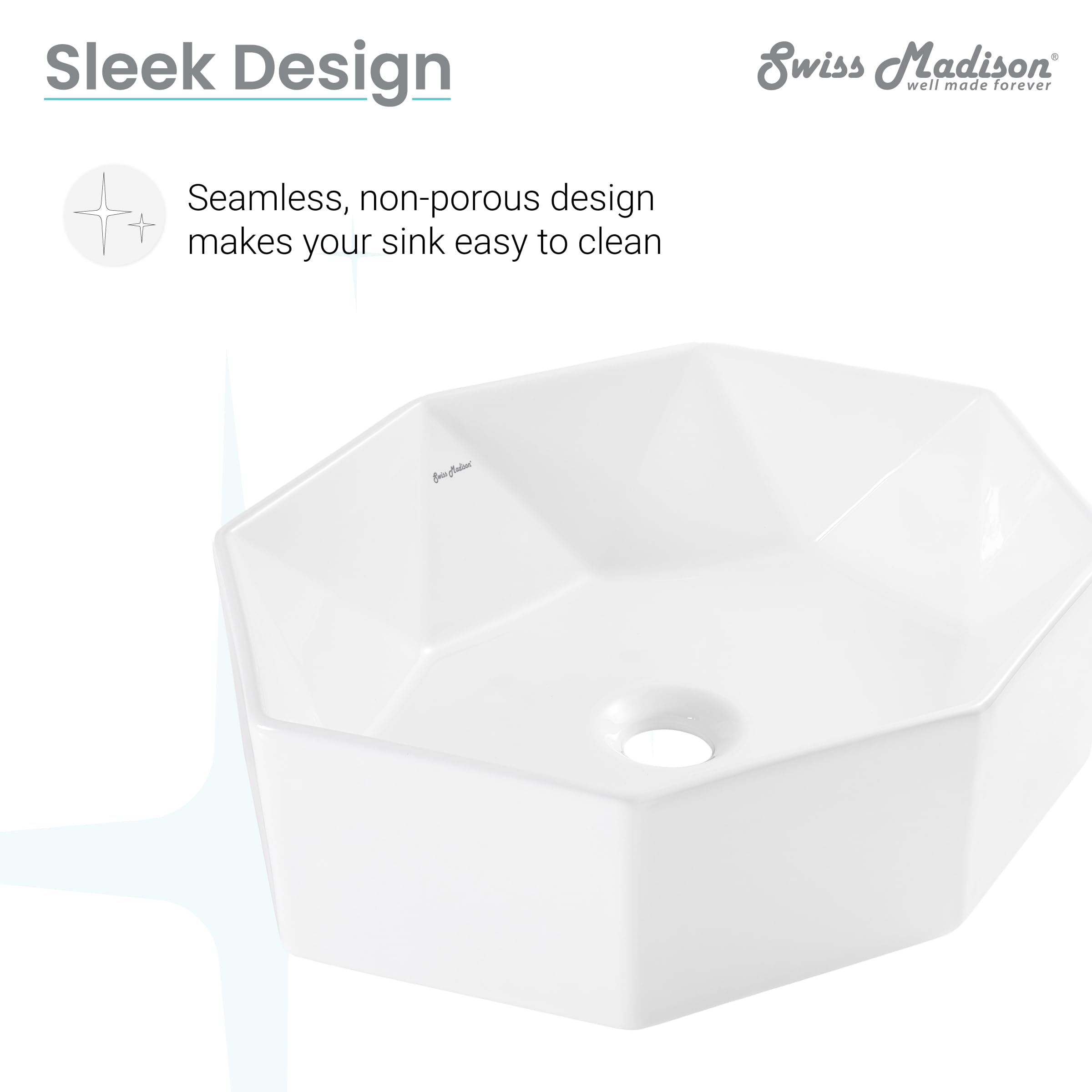 Swiss Madison Well Made Forever Brusque Vessel Sink - Modern Bathroom Vanity Sink for Contemporary Home Decor | Perfect for Powder Rooms, Guest Baths & Luxury Master Suites