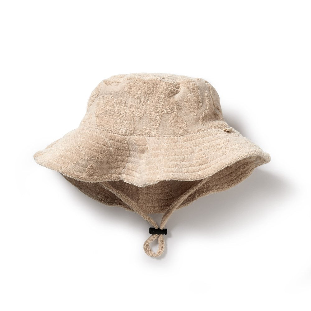 Pattern Play Organic Terry Sun Hat for Babies & Toddlers - UPF 50+ UV Protection, Soft Cotton, Adjustable Chin Strap - Perfect for Beach, Pool, and Outdoor Play