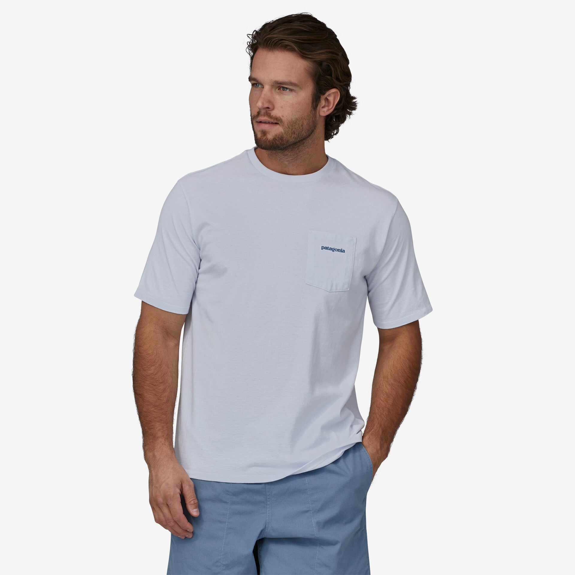 Men's Boardshort Logo Pocket Responsibili Tee® - Comfortable Casual Short Sleeve Shirt for Beach, Surfing & Summer Outdoor Activities
