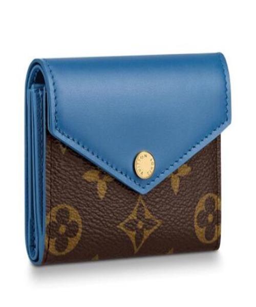 Authentic Louis Vuitton Zoé Wallet in Monogram Bleu Jean Leather - Compact & Stylish for Everyday Use, Travel & Gift Giving