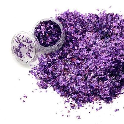 Cracked Ice Nail Art Glitter Flakes - Metallic Nail Decorations for DIY Manicure, Gel Polish & Acrylic Nails | Perfect for Parties, Weddings & Special Occasions