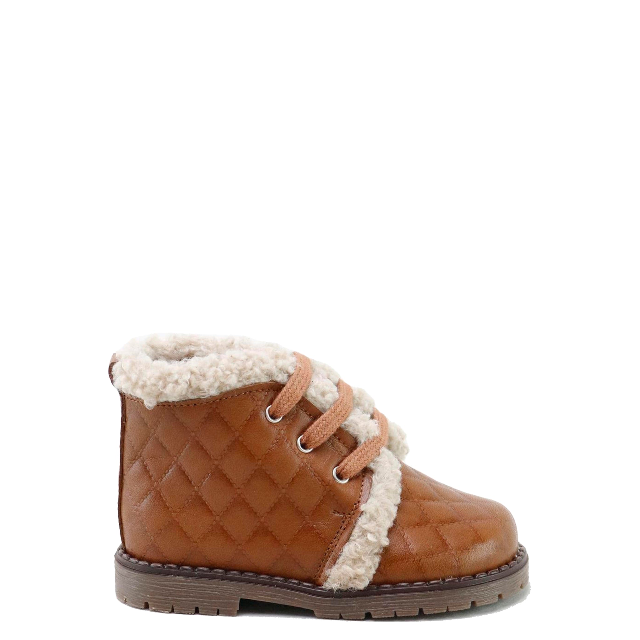 Diamond Cut Shearling Baby Booties - Soft & Warm Winter Boots for Infants & Toddlers - Perfect for Cold Weather, Outdoor Walks & Special Occasions