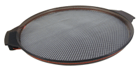 Electric Serving Trays with Handles - 15.5 Inch Round Lightweight Plastic Food Serving Tray for Parties, Catering & Buffets - Multiple Color Options