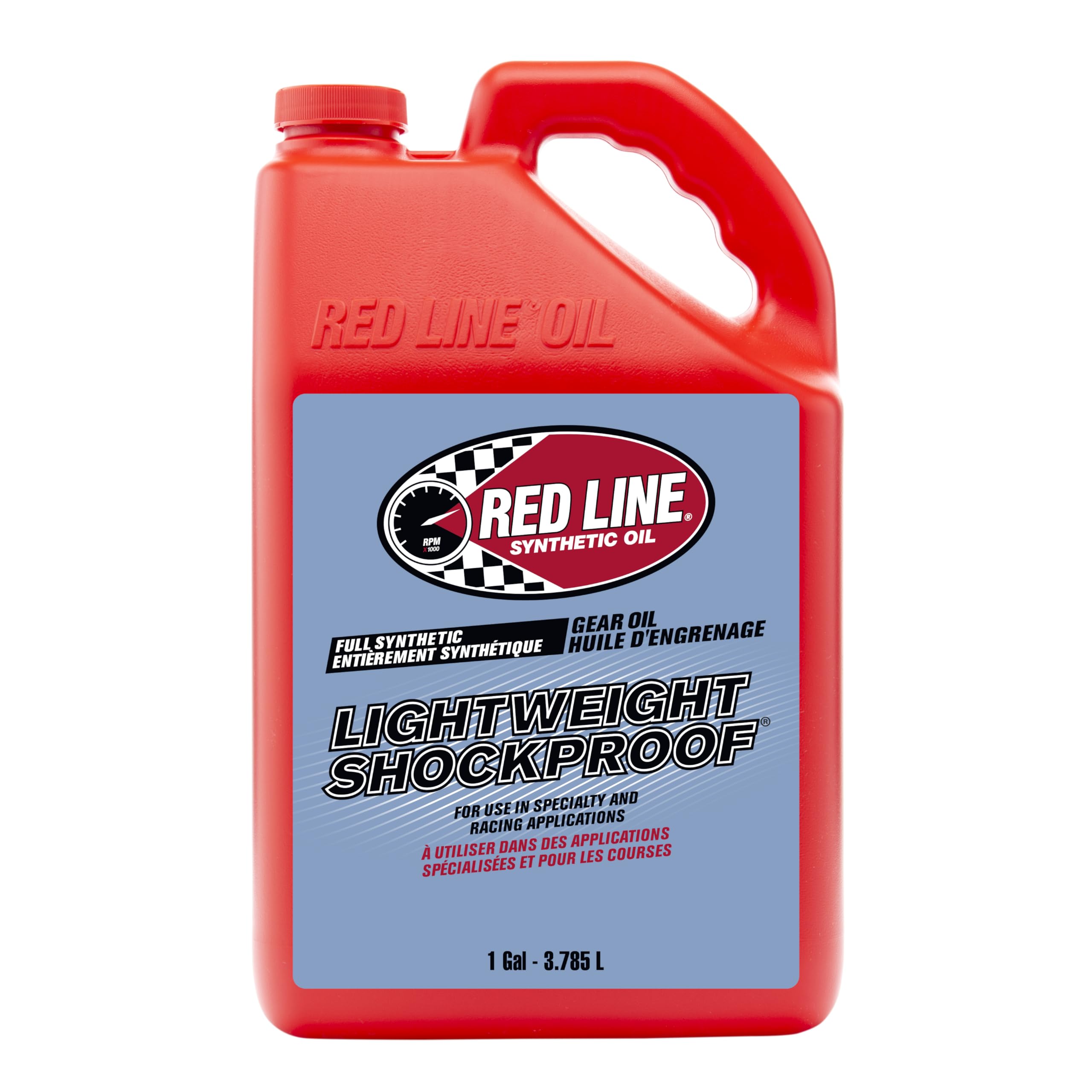 Red Line 58425 Lightweight Shockproof Gear Oil - 4/1 Gallon | High Performance Synthetic Lubricant for Cars, Trucks & Racing Vehicles | Extreme Temperature Protection