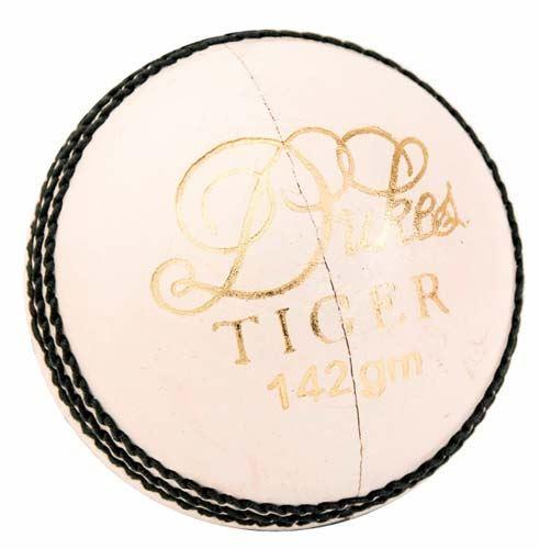 Dukes Tiger Cricket Ball - High Quality Leather Cricket Ball for Professional Matches & Training | Perfect for Outdoor Sports, Cricket Games, and Practice Sessions