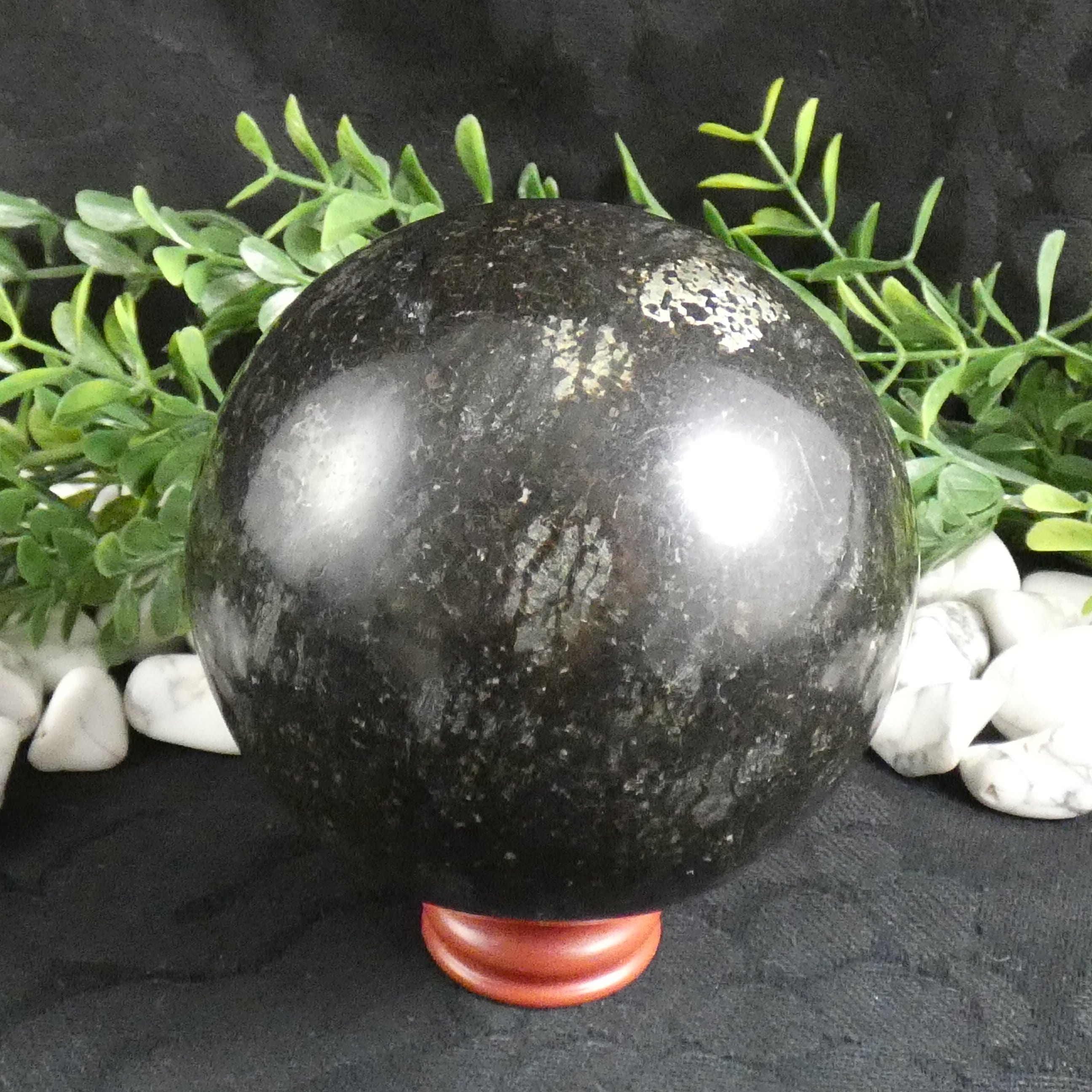 Premium 70mm Coppernite Sphere - Handmade Copper Decorative Ball for Home Decor, Office Display, Feng Shui, and Meditation Accessories