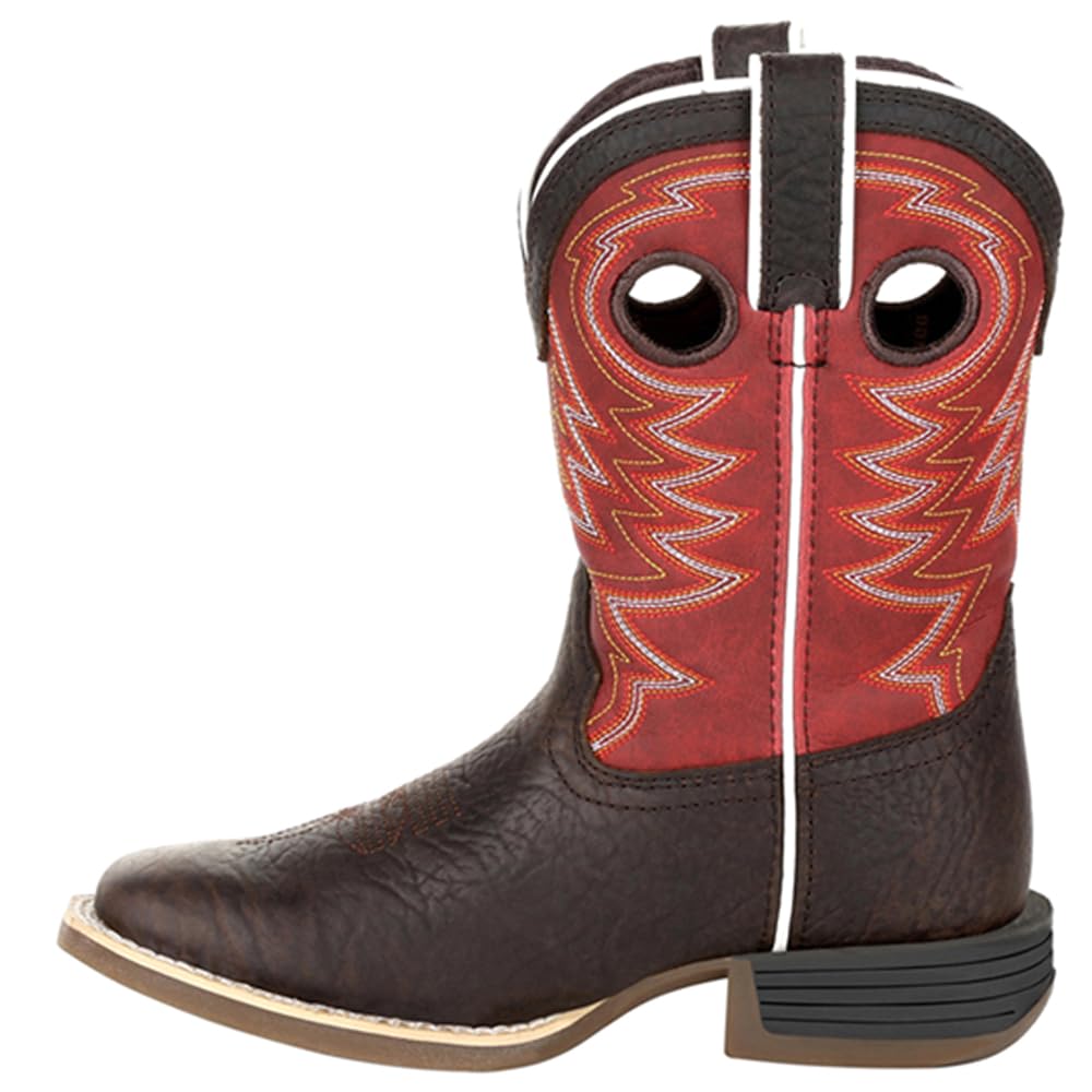 Durango Lil' Rebel Pro Kids Western Boots - Red Cowboy Boots for Boys & Girls - Perfect for Rodeo, Horseback Riding & Country Fashion