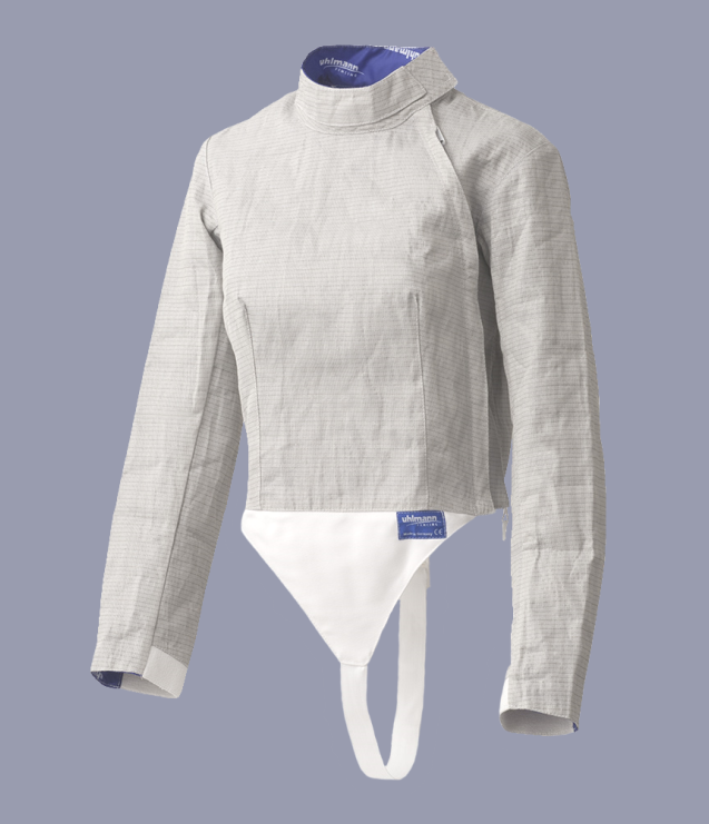Uhlmann Women's Front Zip Sabre Lame Fencing Jacket - Lightweight & Durable for Competitive Fencing & Training - Perfect for Fencers & Olympic Athletes