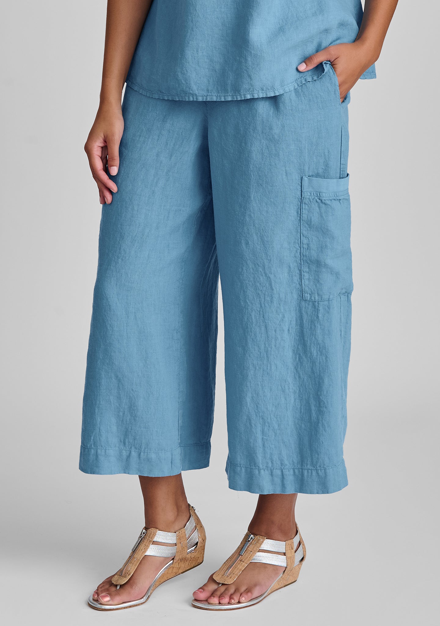 Full Time Linen Drawstring Pants for Women - Comfortable Casual Lounge Pants for Home, Yoga, and Travel