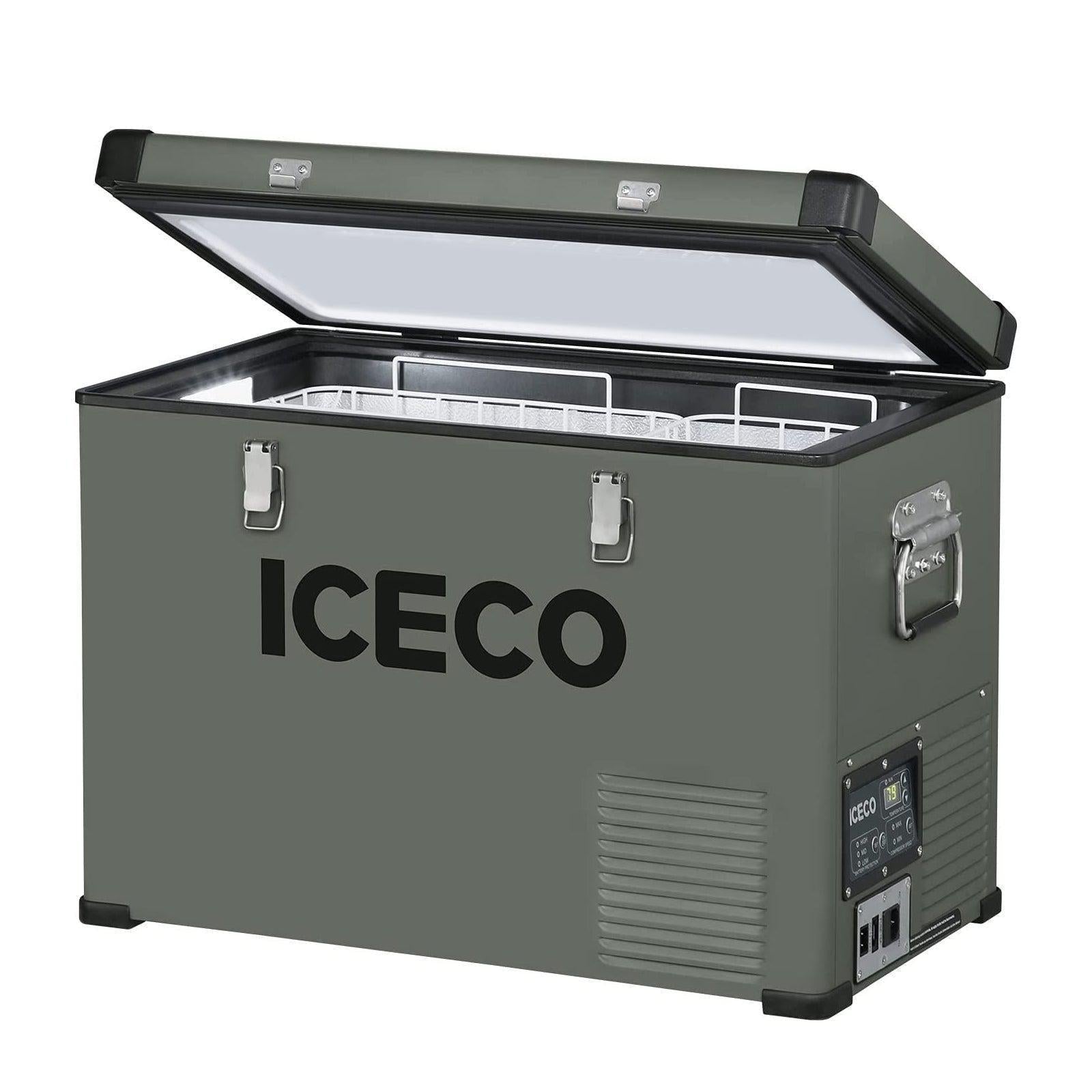 ICECO VL45 47.5QT Single Zone Metal Refrigerator Freezer Combo - Portable Fridge for Camping, Road Trips & Outdoor Adventures