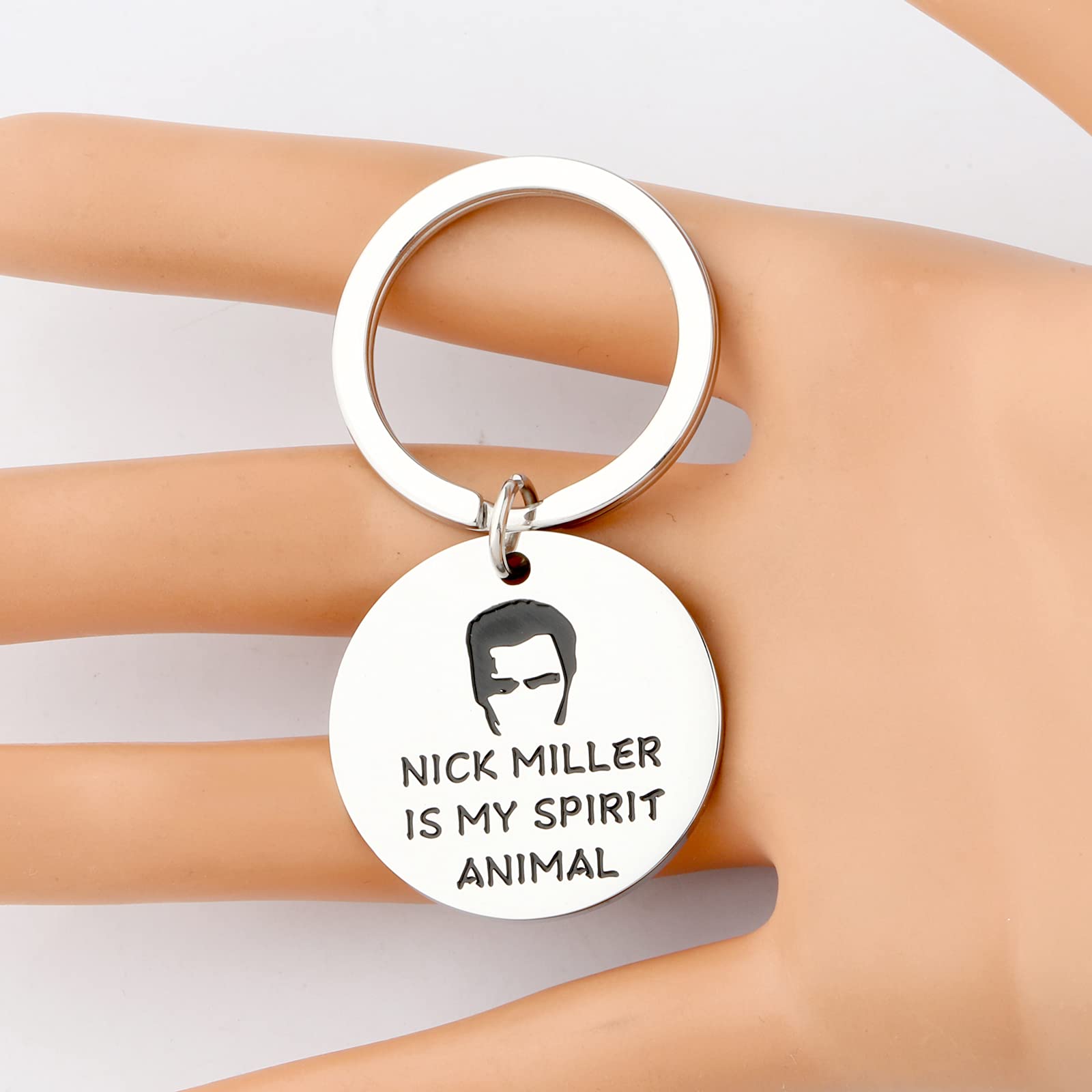 Nick Miller Keychain - TV Show Inspired Gift for Fans - 'Nick Miller Is My Spirit Animal' - Perfect for Keychains, Backpacks, and Gifts for New Girl Lovers