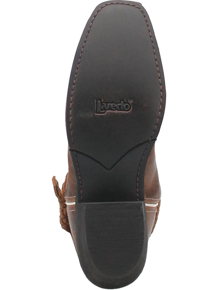 Laredo 51176 Women's Western Leather Boots - Tan Cowboy Boots for Country Style & Outdoor Wear