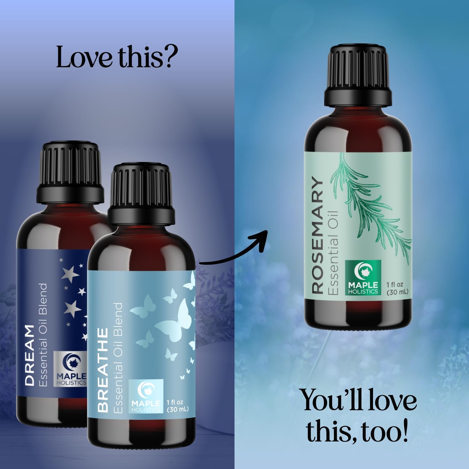 Best Aromatherapy Essential Oil Blends for Diffusers - 100% Pure Dream & Breathe Essential Oil Set (1 Fl Oz Each) - Relaxation, Stress Relief & Better Sleep - Perfect for Home, Office & Spa Use
