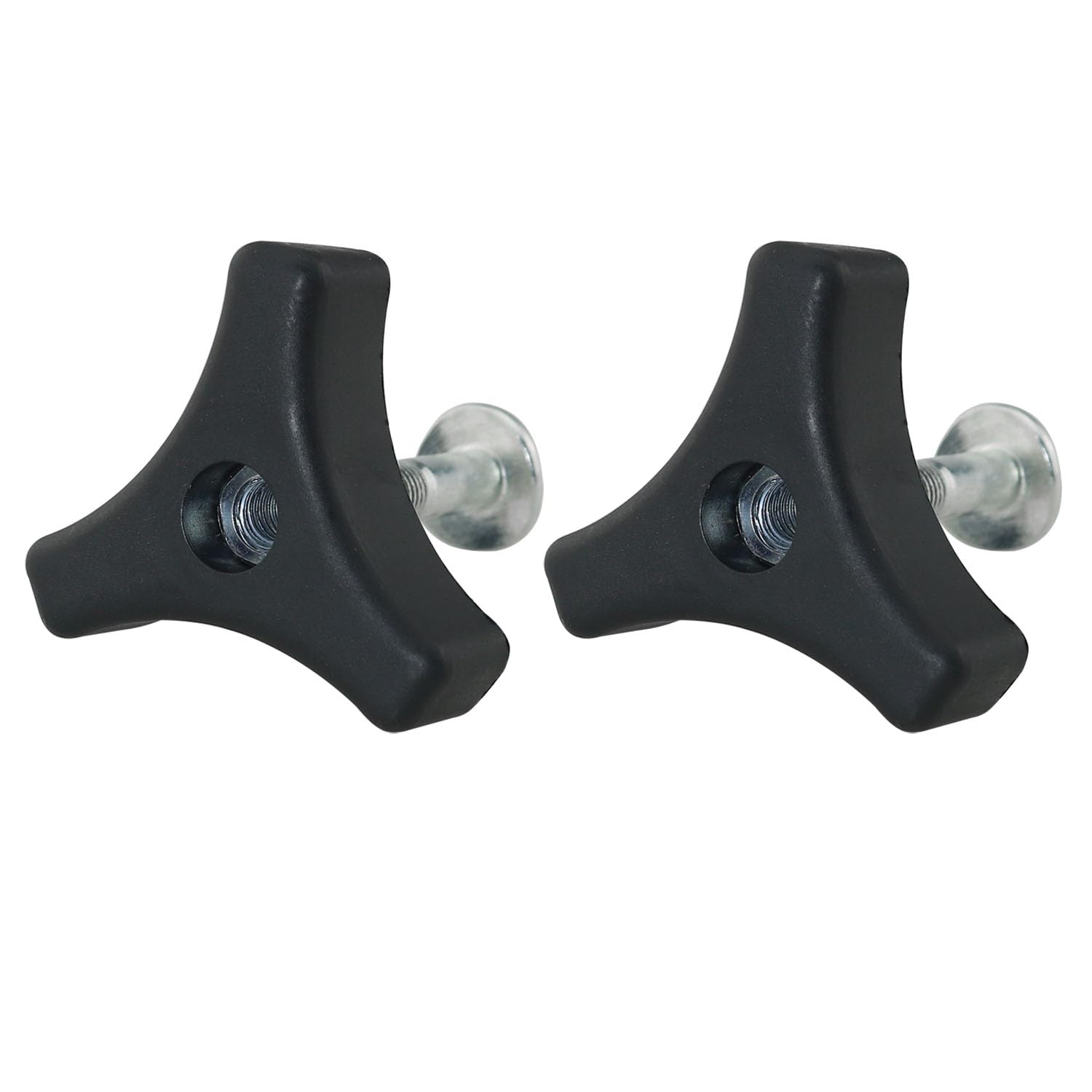 2pcs Mower Handle Screws - Triangle Knob Bolts for Lawn Mower Replacement & Repair