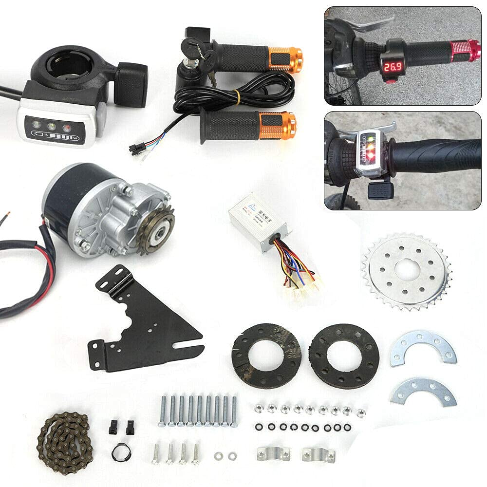 250W 24V Electric Bike Conversion Kit - E-Bike Motor Wheel Conversion System with Derailleur for Adults | Perfect for Commuting, Off-Road & Urban Cycling